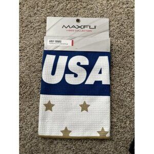 Maxfli USA Golf Towel Versatility & Style patriotic, gold star vibe collections
